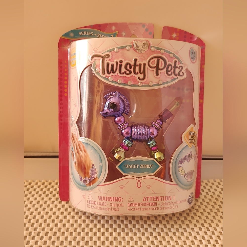 Twisty Petz Series 1 Bracelet Zaggy Zebra Spin Master Authentic NWT
